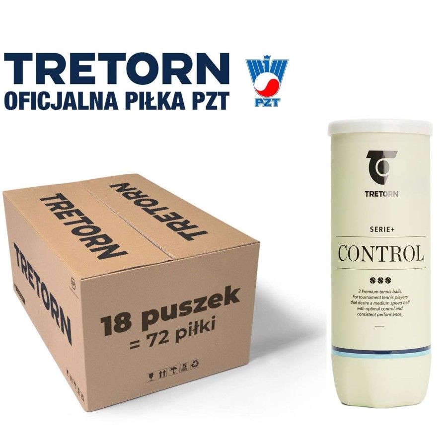 Piłki Tretorn SERIE+ CONTROL (karton 24x3 szt.)