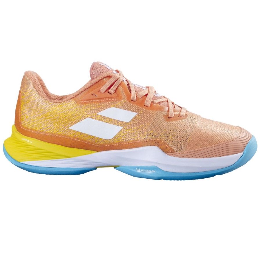 Babolat JET MACH 3 CLAY WOMEN, Coral/Gold Fusion