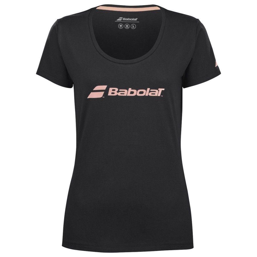 Babolat EXERCISE BABOLAT TEE WOMEN, Black/Black