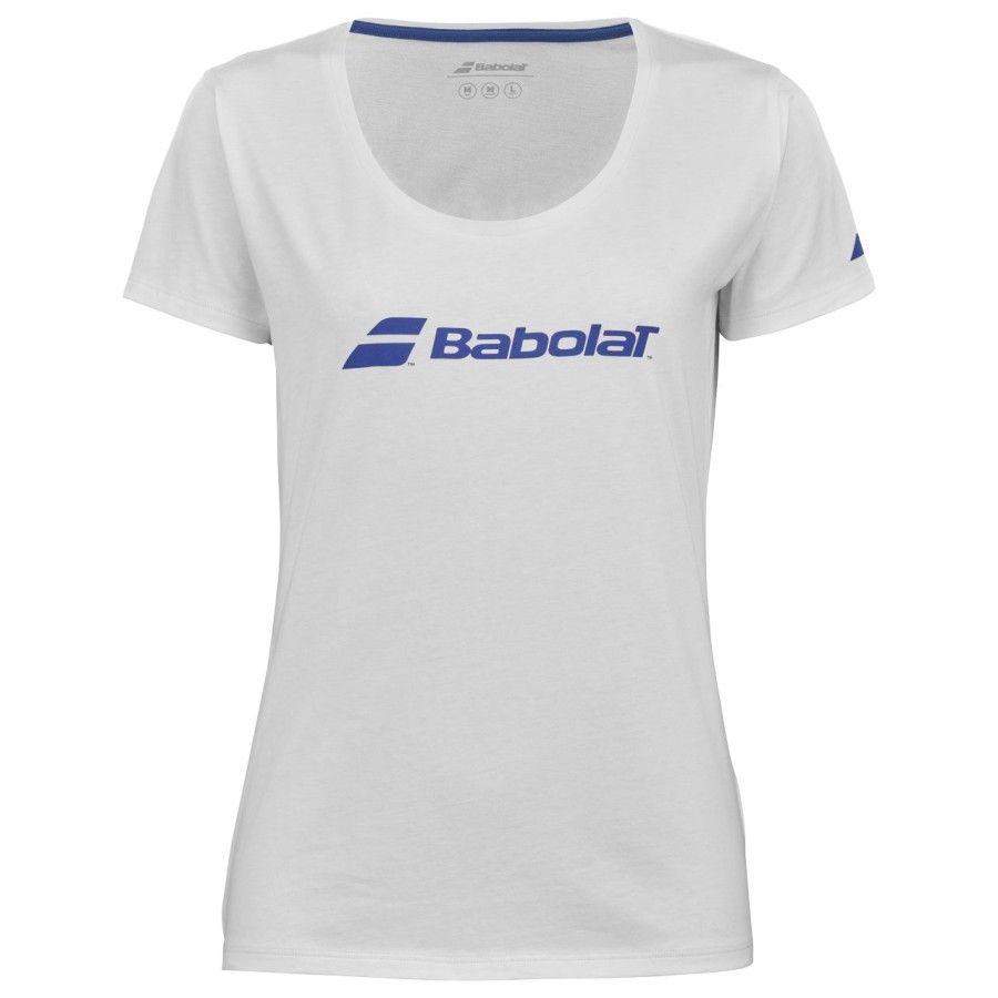 Babolat EXERCISE BABOLAT TEE GIRL, White/White