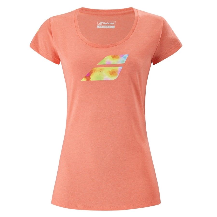 Babolat EXERCISE BIG FLAG TEE WOMEN, Living Coral